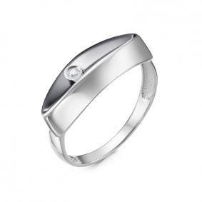 Кольцо из белого золота КЮЗ Del'ta DБР111942б с бриллиантом DБР111942б фото