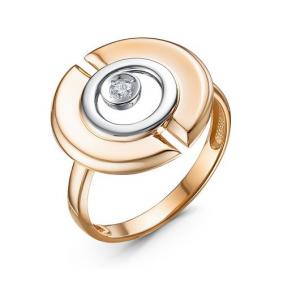 Золотое кольцо КЮЗ Del'ta DБР111959 с бриллиантом DБР111959 фото