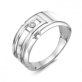 Кольцо из белого золота КЮЗ Del'ta DБР111961б с бриллиантом DБР111961б фото