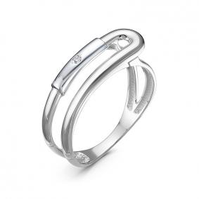 Кольцо из белого золота КЮЗ Del'ta DБР111963б с бриллиантом DБР111963б фото