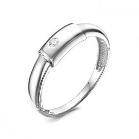 Кольцо из белого золота КЮЗ Del'ta DБР111966б с бриллиантом DБР111966б фото