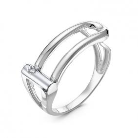 Кольцо из белого золота КЮЗ Del'ta DБР111967б с бриллиантом DБР111967б фото