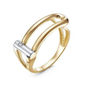 Кольцо из лимонного золота КЮЗ Del'ta DБР111967л с бриллиантом DБР111967л фото