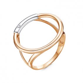 Золотое кольцо КЮЗ Del'ta DБР111972 с бриллиантом DБР111972 фото