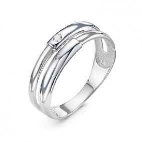 Кольцо из белого золота КЮЗ Del'ta DБР111974б с бриллиантом DБР111974б фото