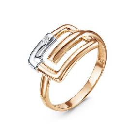 Золотое кольцо КЮЗ Del'ta DБР111976 с бриллиантом DБР111976 фото