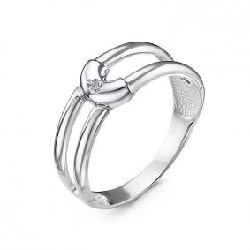 Кольцо из белого золота КЮЗ Del'ta DБР111977б с бриллиантом DБР111977б фото
