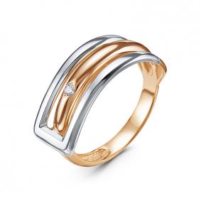 Золотое кольцо КЮЗ Del'ta DБР111979 с бриллиантом DБР111979 фото