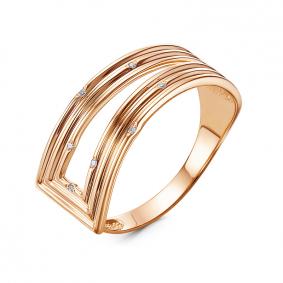 Золотое кольцо КЮЗ Del'ta DБР111985 с бриллиантом DБР111985 фото