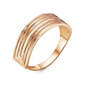 Золотое кольцо КЮЗ Del'ta DБР111987 с бриллиантом DБР111987 фото