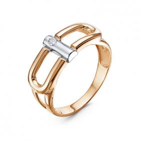 Золотое кольцо КЮЗ Del'ta DБР112002 с бриллиантом DБР112002 фото