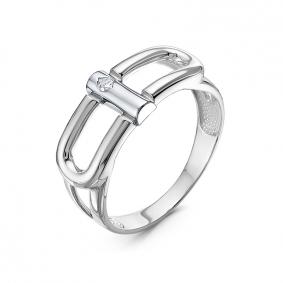 Кольцо из белого золота КЮЗ Del'ta DБР112002б с бриллиантом DБР112002б фото