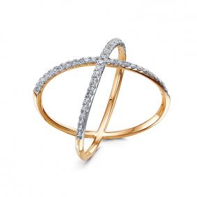 Золотое кольцо КЮЗ Del'ta DБР112048 с бриллиантом DБР112048 фото