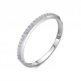 Кольцо из белого золота КЮЗ Del'ta DБР112052 с бриллиантом DБР112052 фото