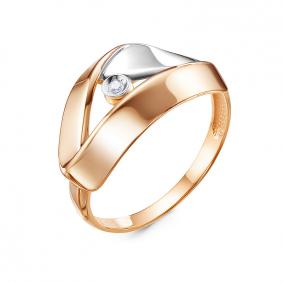 Золотое кольцо КЮЗ Del'ta DБР112072 с бриллиантом DБР112072 фото