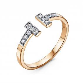 Золотое кольцо КЮЗ Del'ta DБР112119 с бриллиантом DБР112119 фото