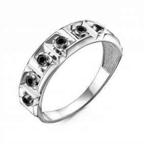 Кольцо из белого золота КЮЗ Del'ta DБР112155б с бриллиантом DБР112155б фото