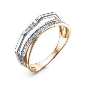 Золотое кольцо КЮЗ Del'ta DБР112174 с бриллиантом DБР112174 фото