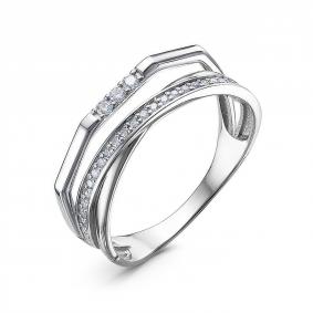 Кольцо из белого золота КЮЗ Del'ta DБР112174б с бриллиантом DБР112174б фото