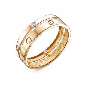 Золотое кольцо КЮЗ Del'ta DБР112371 с бриллиантом DБР112371 фото