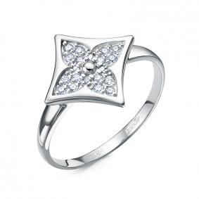 Кольцо из белого золота КЮЗ Del'ta DБР112496б с бриллиантом DБР112496б фото