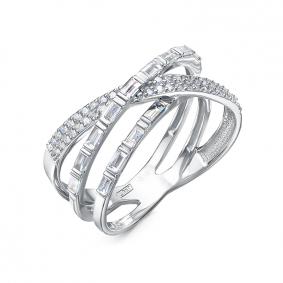 Кольцо из белого золота КЮЗ Del'ta DБР112609б с бриллиантом DБР112609б фото