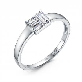 Кольцо из белого золота КЮЗ Del'ta DБР112802б с бриллиантом DБР112802б фото