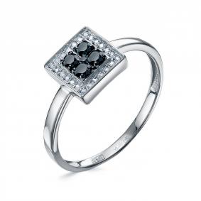 Кольцо из белого золота КЮЗ Del'ta DБР112902б с бриллиантом DБР112902б фото