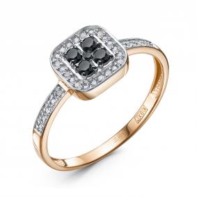 Золотое кольцо КЮЗ Del'ta DБР112903 с бриллиантом DБР112903 фото