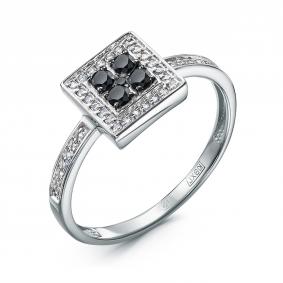 Кольцо из белого золота КЮЗ Del'ta DБР112904б с бриллиантом DБР112904б фото