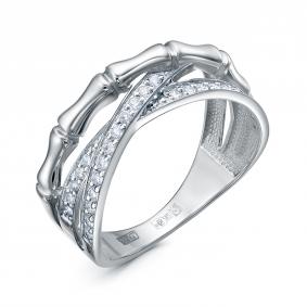 Кольцо из белого золота КЮЗ Del'ta DБР112937б с бриллиантом DБР112937б фото