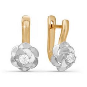 Золотые серьги КЮЗ Del'ta DБР120414 DБР120414 фото