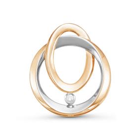 Золотая подвеска КЮЗ Del'ta DБР130031 с бриллиантом DБР130031 фото