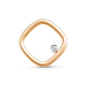 Золотая подвеска КЮЗ Del'ta DБР130048 с бриллиантом DБР130048 фото