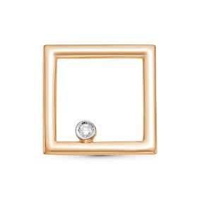 Золотая подвеска КЮЗ Del'ta DБР130049 с бриллиантом DБР130049 фото