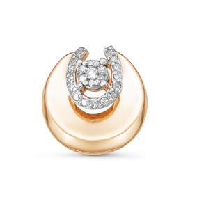 Золотая подвеска КЮЗ Del'ta DБР130075 с бриллиантом DБР130075 фото