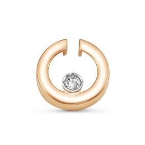 Золотая подвеска КЮЗ Del'ta DБР130076 с бриллиантом DБР130076 фото