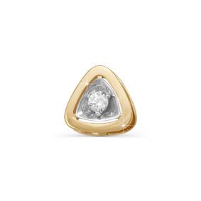 Золотая подвеска КЮЗ Del'ta DБР130238 с бриллиантом DБР130238 фото