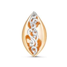 Золотая подвеска КЮЗ Del'ta DБР130435 с бриллиантом DБР130435 фото