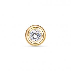 Подвеска из лимонного золота КЮЗ Del'ta DБР130445л с бриллиантом DБР130445л фото