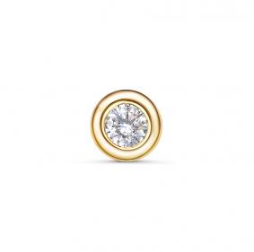 Подвеска из лимонного золота КЮЗ Del'ta DБР130449л с бриллиантом DБР130449л фото