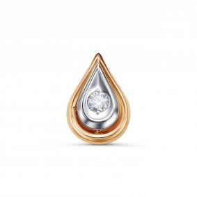 Золотая подвеска КЮЗ Del'ta DБР130461 с бриллиантом DБР130461 фото