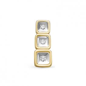 Подвеска из лимонного золота КЮЗ Del'ta DБР130508л с бриллиантом DБР130508л фото