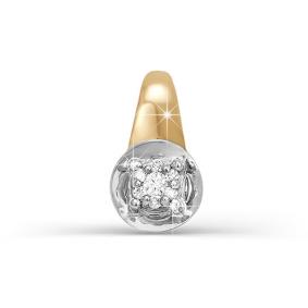 Золотая подвеска КЮЗ Del'ta DБР130605 с бриллиантом DБР130605 фото