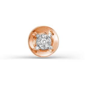 Золотая подвеска КЮЗ Del'ta DБР130613 с бриллиантом DБР130613 фото