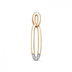 Золотая подвеска КЮЗ Del'ta DБР130705 с бриллиантом DБР130705 фото