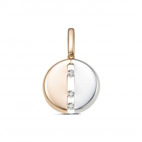 Золотая подвеска КЮЗ Del'ta DБР130764 с бриллиантом DБР130764 фото