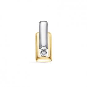 Подвеска из лимонного золота КЮЗ Del'ta DБР130783л с бриллиантом DБР130783л фото