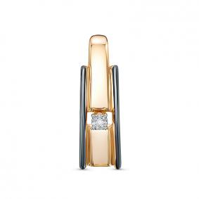 Золотая подвеска КЮЗ Del'ta DБР130875 с бриллиантом DБР130875 фото