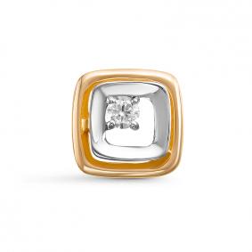 Золотая подвеска КЮЗ Del'ta DБР130885 с бриллиантом DБР130885 фото